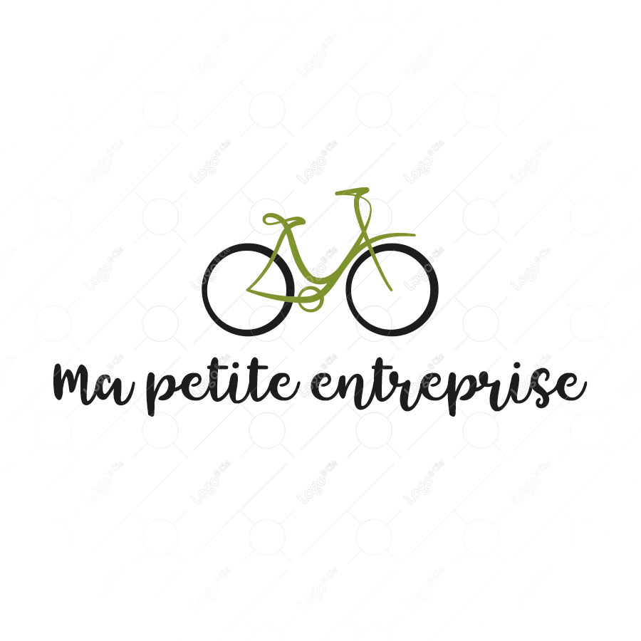 Logo commerce et réparation de vélos