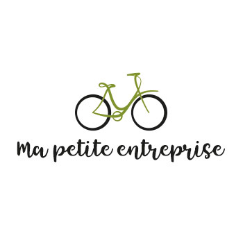 Logo commerce et réparation de vélos